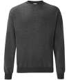SS9 622020 Fruit of the Loom Classic Drop Shoulder Sweatshirt Dark Heather colour image